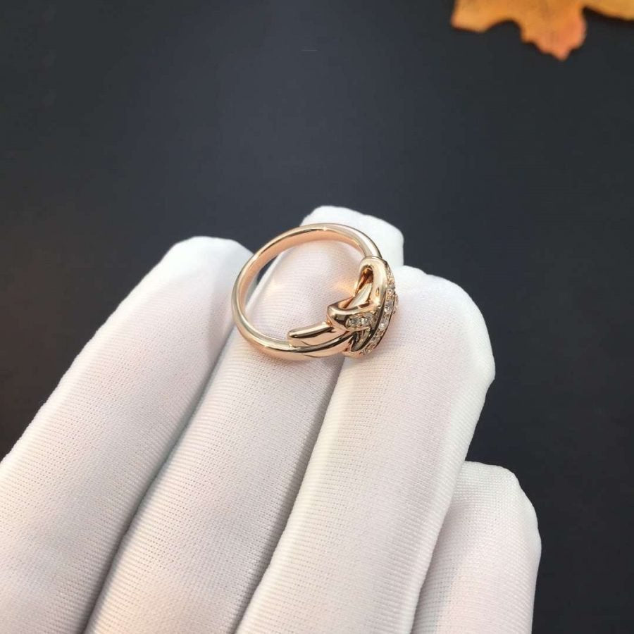 [BIJOUX]BAGUE JEUX DE DIAMANT OR ROSE