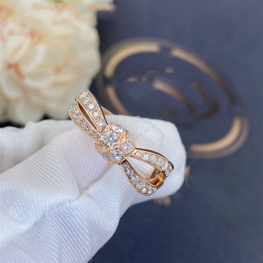 [BIJOUX]BAGUE LIENS OR ROSE DIAMANT