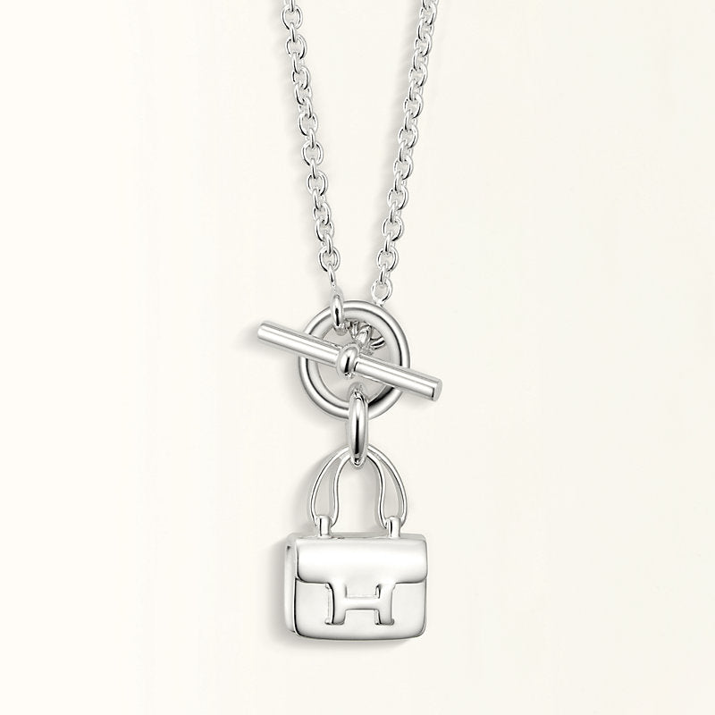 [BIJOUX]POP H PEDANT SILVER NECKLACE