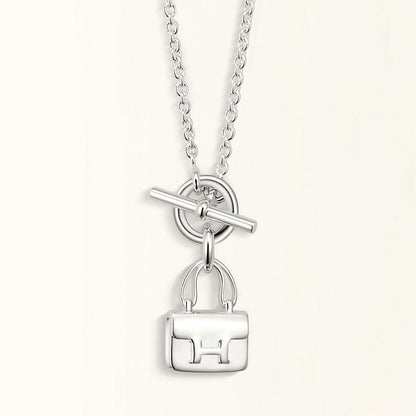 [BIJOUX]POP H PEDANT SILVER NECKLACE
