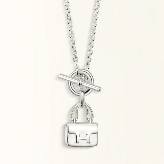 [BIJOUX]POP H PEDANT SILVER NECKLACE
