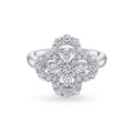 [BIJOUX]LOOP RING FULL MOTIF DIAMOND 16MM SILVER