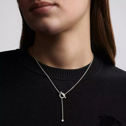 [BIJOUX]FINESSE SILVER DIAMOND NECKLACE