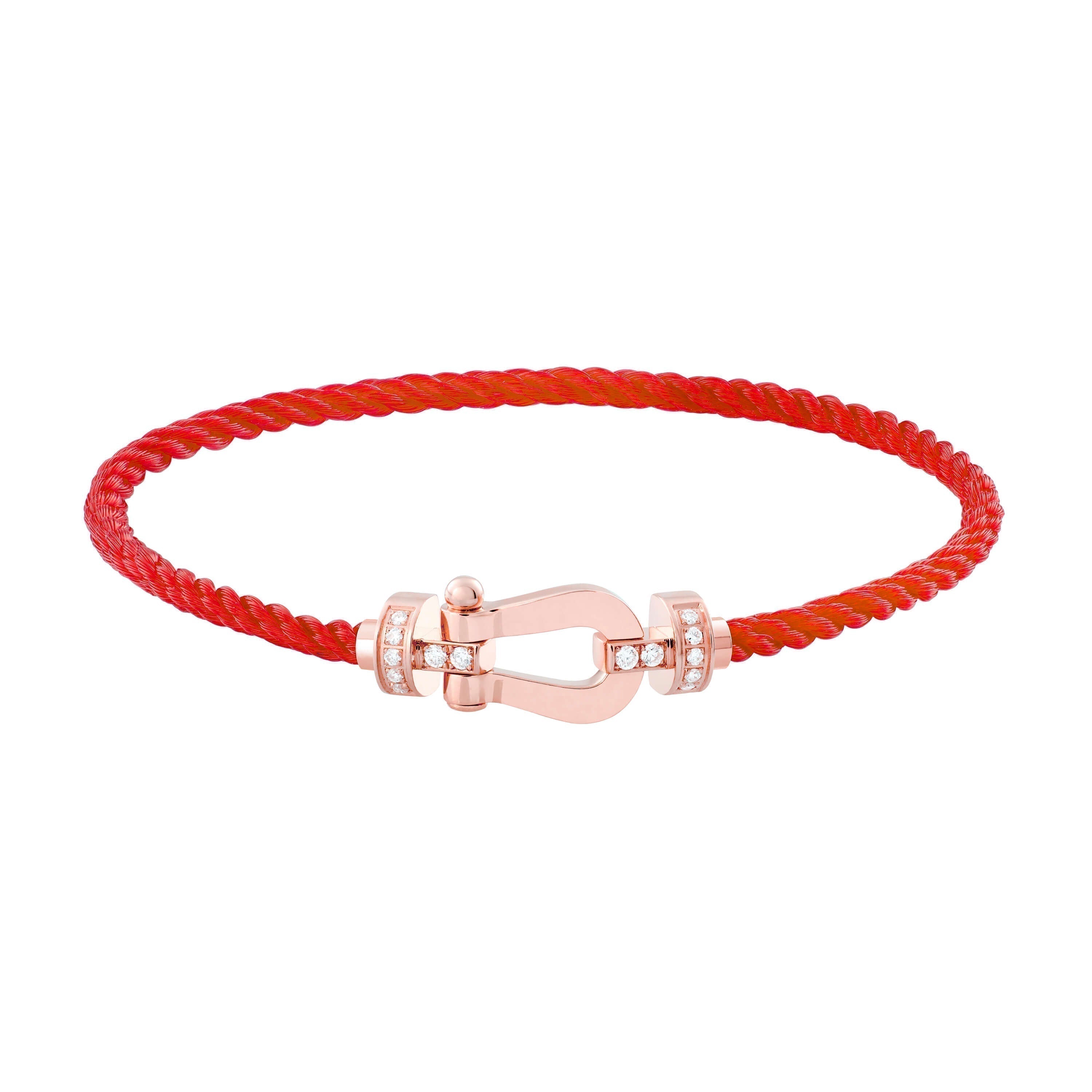 [BIJOUX]FORCE 10 DEMI DIAMANT OR ROSE CORDERI ROUGE GRAND ET MOYEN MODELE