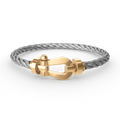 [BIJOUX]BRACELET FORCE FER A CHEVAL LARGE SANS DIAMANT OR