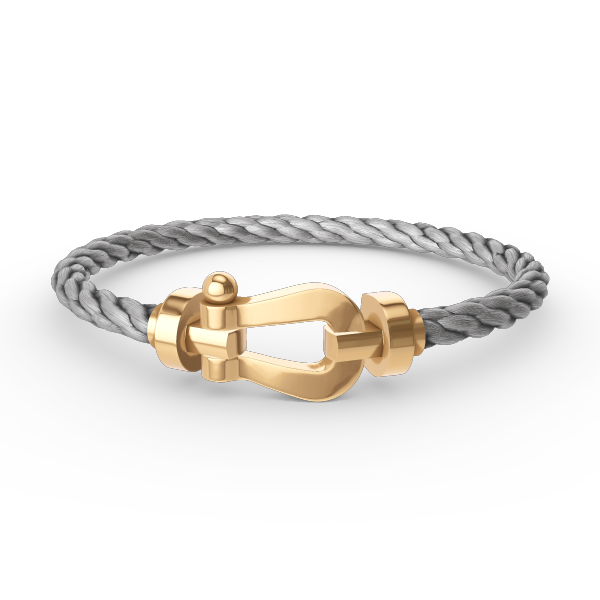 [BIJOUX]BRACELET FORCE FER A CHEVAL LARGE SANS DIAMANT OR