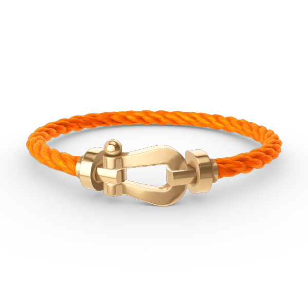 [BIJOUX]BRACELET FORCE FER A CHEVAL LARGE SANS DIAMANT OR