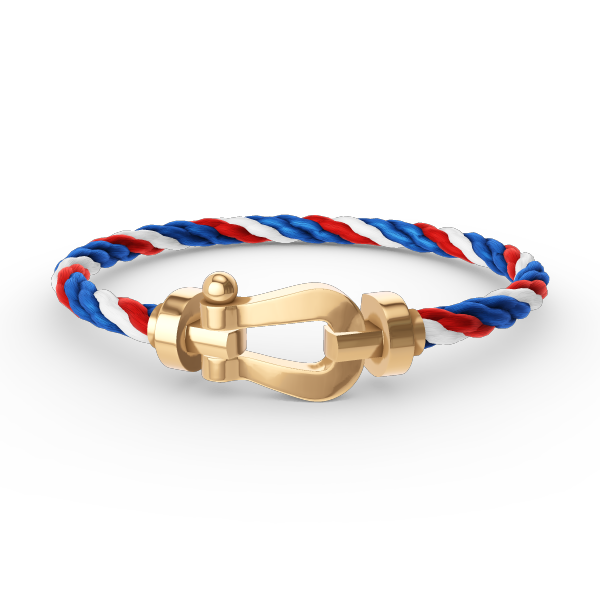 [BIJOUX]BRACELET FORCE FER A CHEVAL LARGE SANS DIAMANT OR