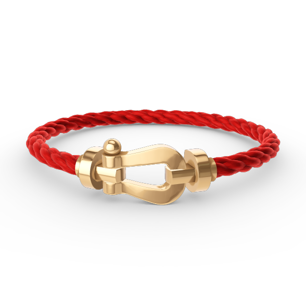 [BIJOUX]BRACELET FORCE FER A CHEVAL LARGE SANS DIAMANT OR