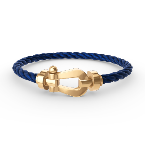 [BIJOUX]BRACELET FORCE FER A CHEVAL LARGE SANS DIAMANT OR
