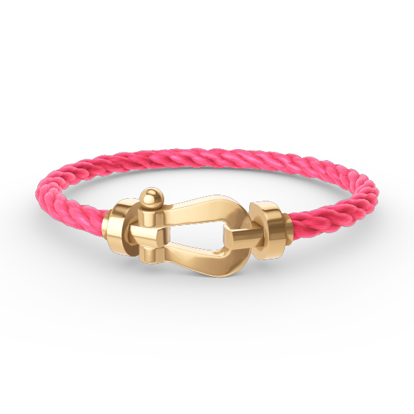 [BIJOUX]BRACELET FORCE FER A CHEVAL LARGE SANS DIAMANT OR
