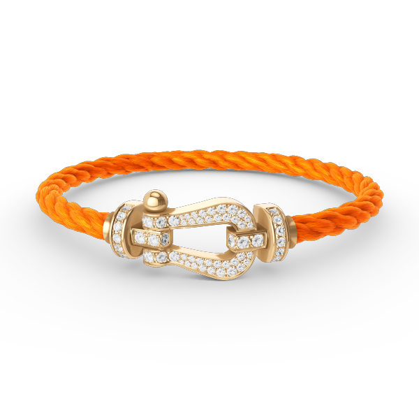 [BIJOUX]BRACELET FORCE GRAND FER À CHEVAL ENTIÈREMENT DIAMANT OR