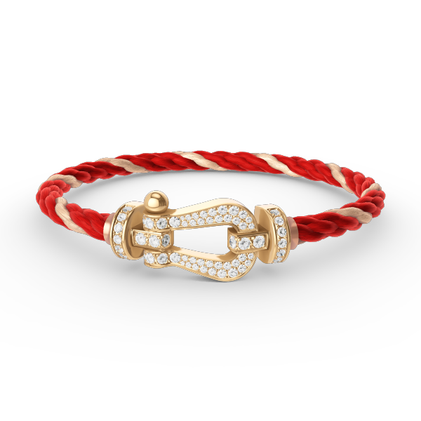 [BIJOUX]BRACELET FORCE GRAND FER À CHEVAL ENTIÈREMENT DIAMANT OR
