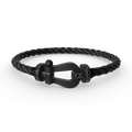 [BIJOUX]FORCE LARGE SERIES HORSESHOE BLACK SAMURAI BRACELET