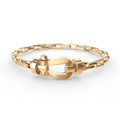 [BIJOUX]BRACELET MÉTAL FERMOIR FER FER À CHEVAL LARGE FORCE