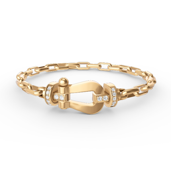[BIJOUX]BRACELET MÉTAL FERMOIR FER FER À CHEVAL LARGE FORCE