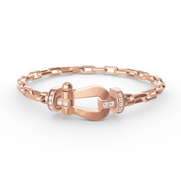 [BIJOUX]BRACELET MÉTAL FERMOIR FER FER À CHEVAL LARGE FORCE