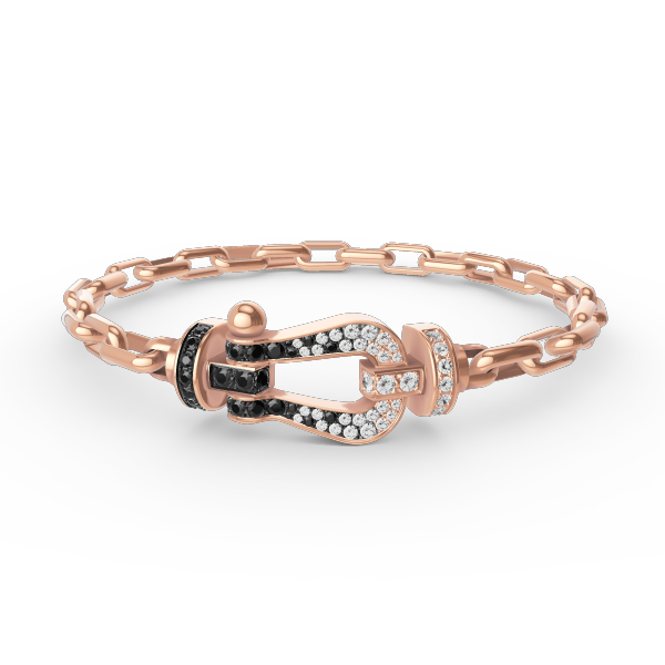 [BIJOUX]BRACELET MÉTAL FERMOIR FER FER À CHEVAL LARGE FORCE