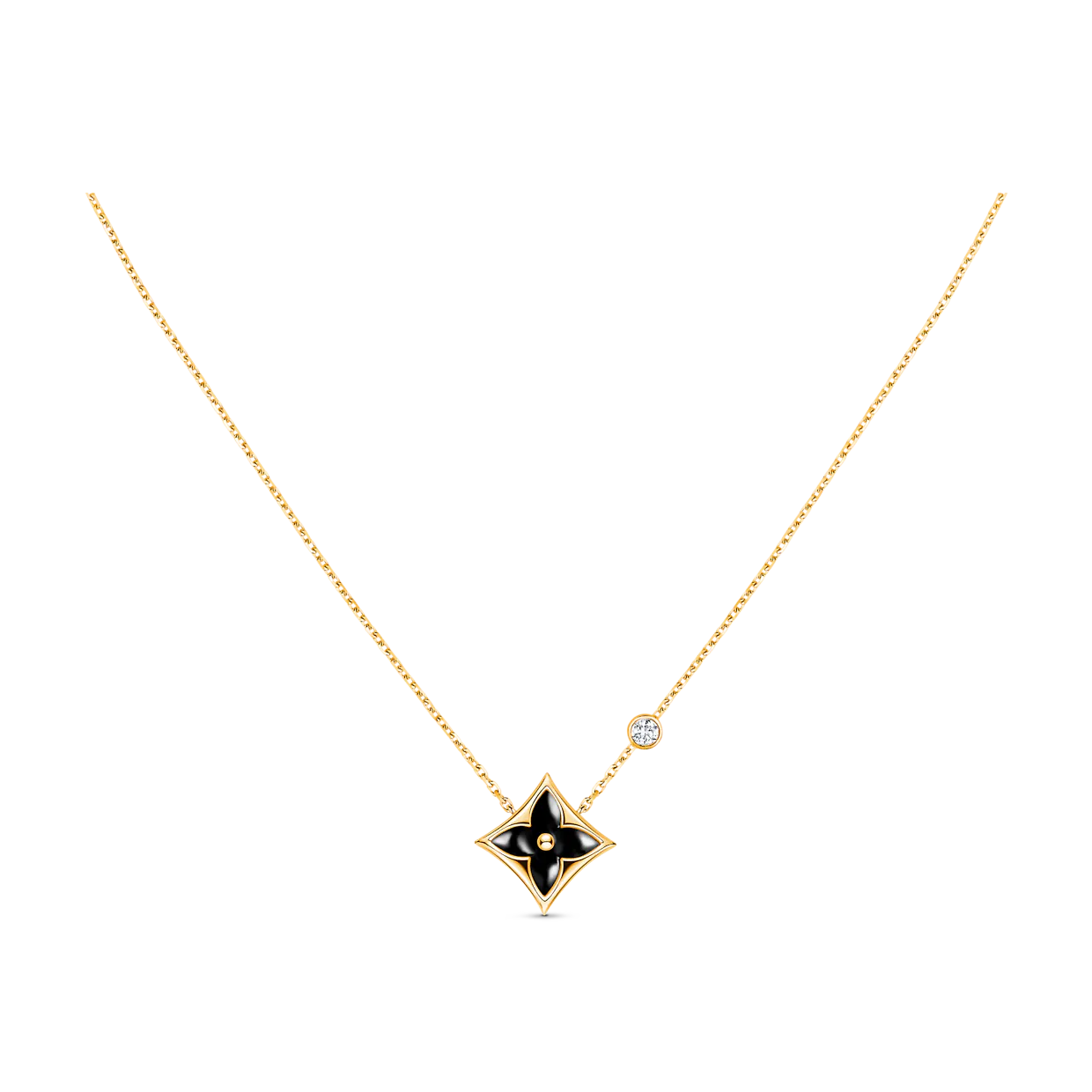 [BIJOUX] COLLIER ÉTOILE NACRE NOIRE
