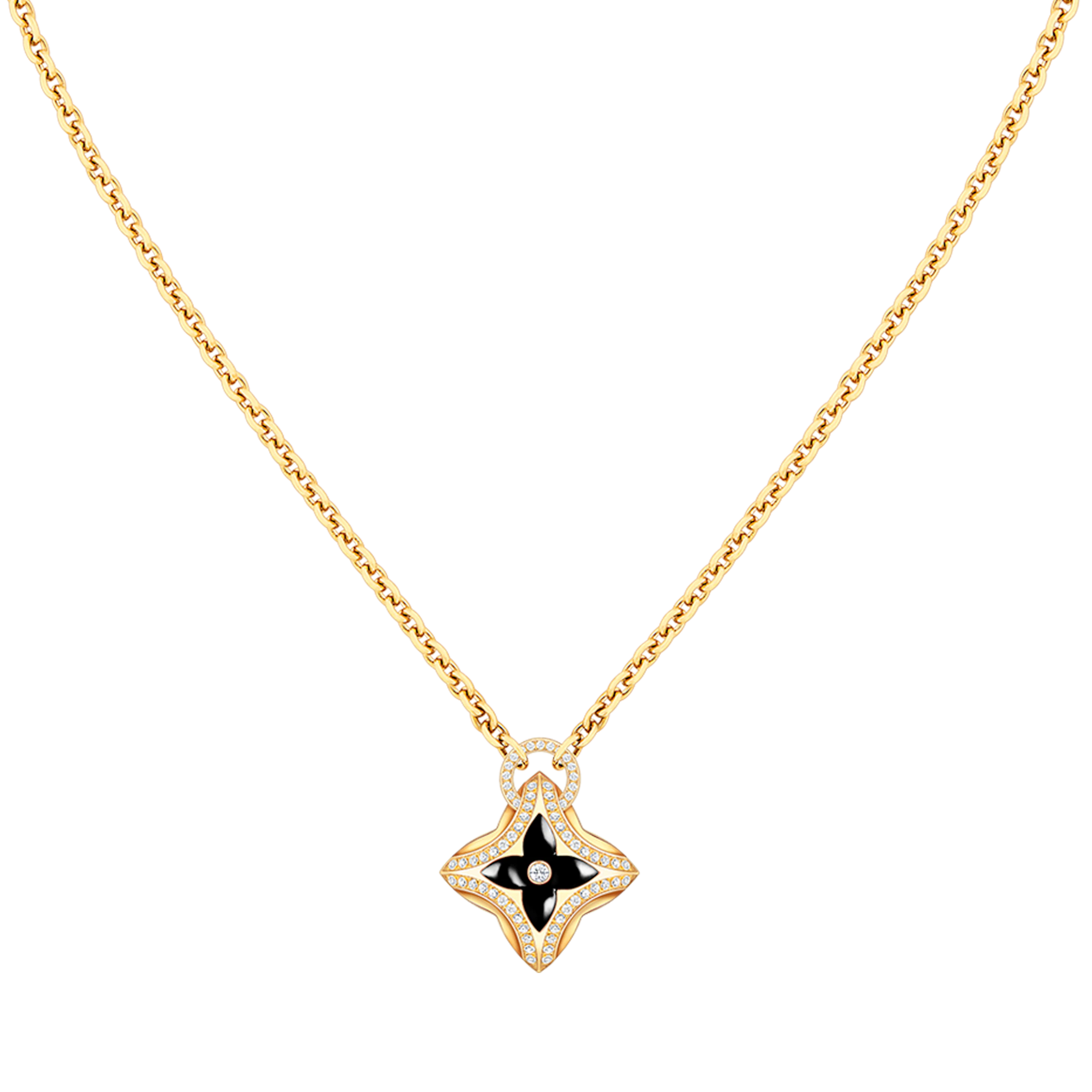 [BIJOUX] COLLIER PENDENTIF ÉTOILE EN OR ROSE ET DIAMANTS