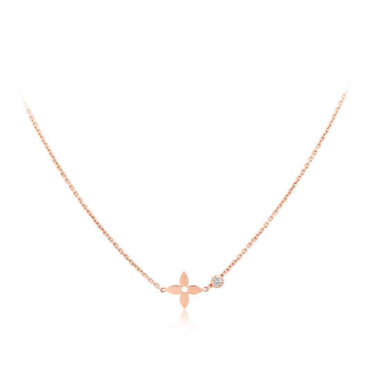 [BIJOUX]BLOSSOM PENDANT PINK GOLD AND DIAMOND