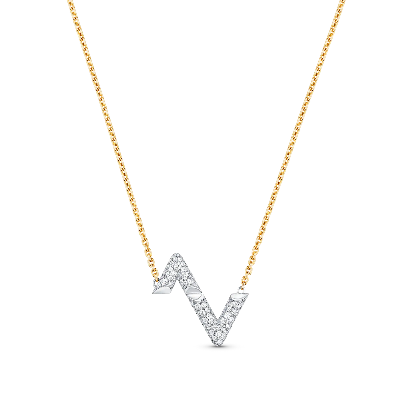 [BIJOUX]VOLT SILVER DIAMOND PEDANT NECKLACE