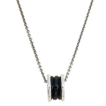[BIJOUX]ZERO 1 BLACK CERAMIC SILVER NECKLACE