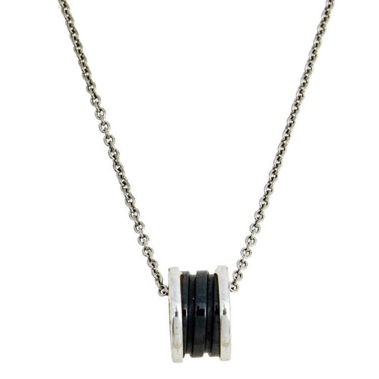 [BIJOUX]ZERO 1 BLACK CERAMIC SILVER NECKLACE