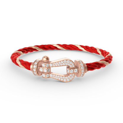 [BIJOUX]FORCE LARGE HORSESHOE FULL DIAMOND BRACELET ROSE GOLD