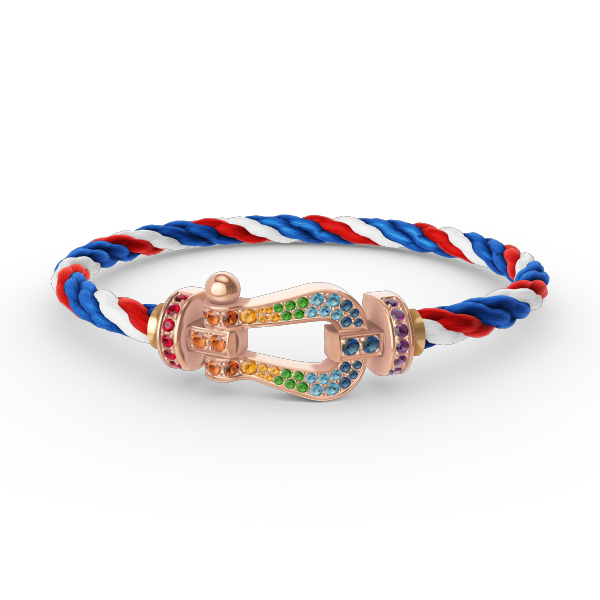 [BIJOUX]BRACELET FORCE GRAND FER À CHEVAL COULEUR DIAMANT OR ROSEBIJOUX