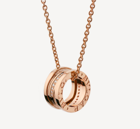 [BIJOUX]ZERO 1 PINK GOLD DIAMOND NECKLACE