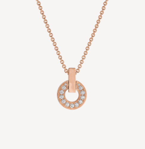 [BIJOUX]GARI NECKLACE PINK GOLD DIAMOND