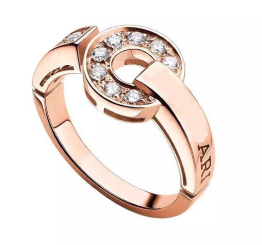 [BIJOUX]BAGUE DE RÊVE DIAMANT OR ROSE