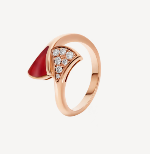 [BIJOUX]BAGUE RÊVE OR ROSE DIAMANT