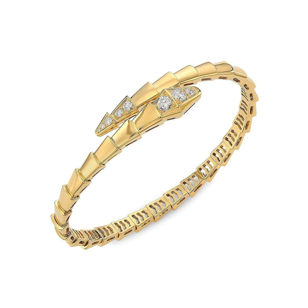 [BIJOUX]SERPENTI BRACELET DIAMONDS PINK GOLD