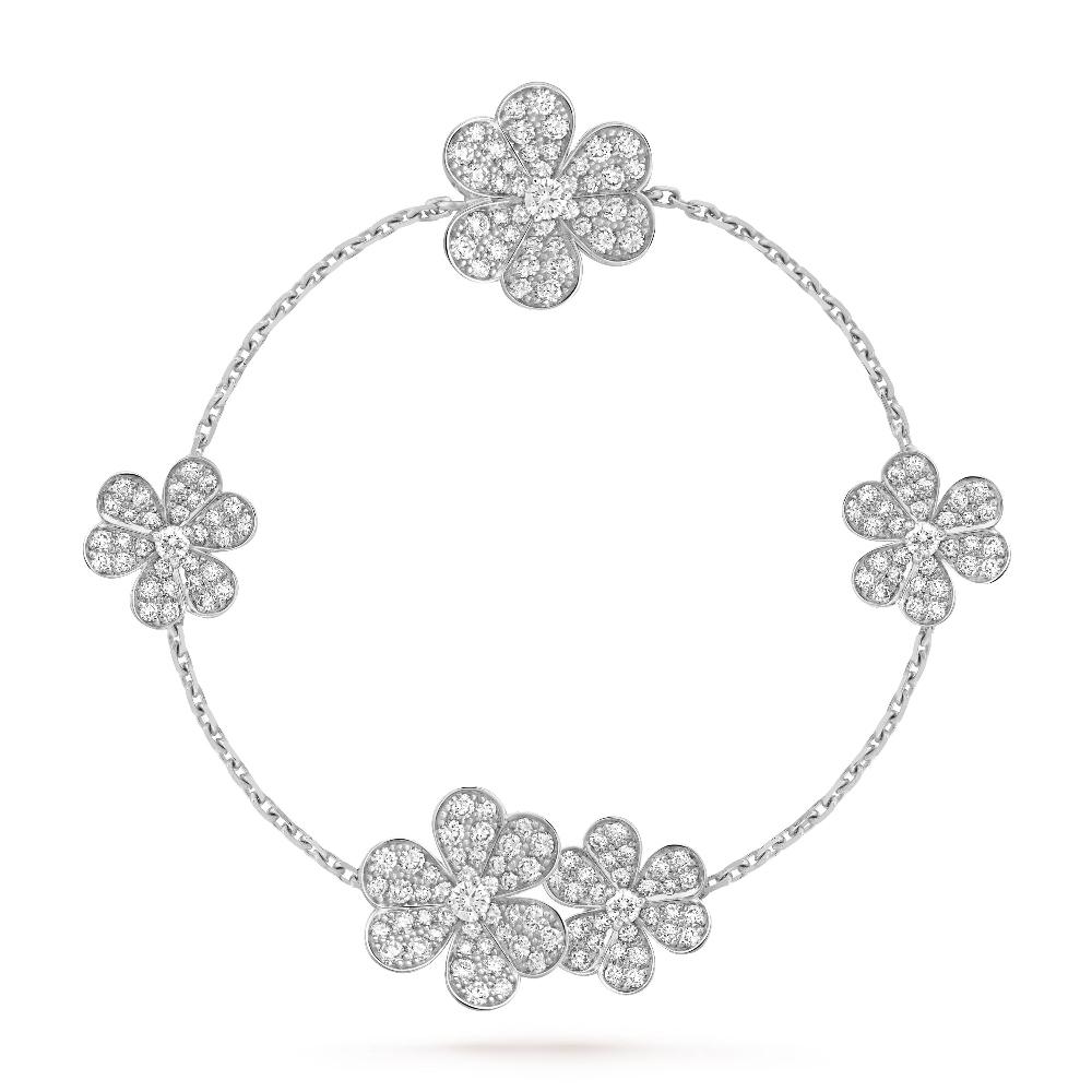 [Topon]FRIVOLE SILVER 5 FLOWERS BRACELET
