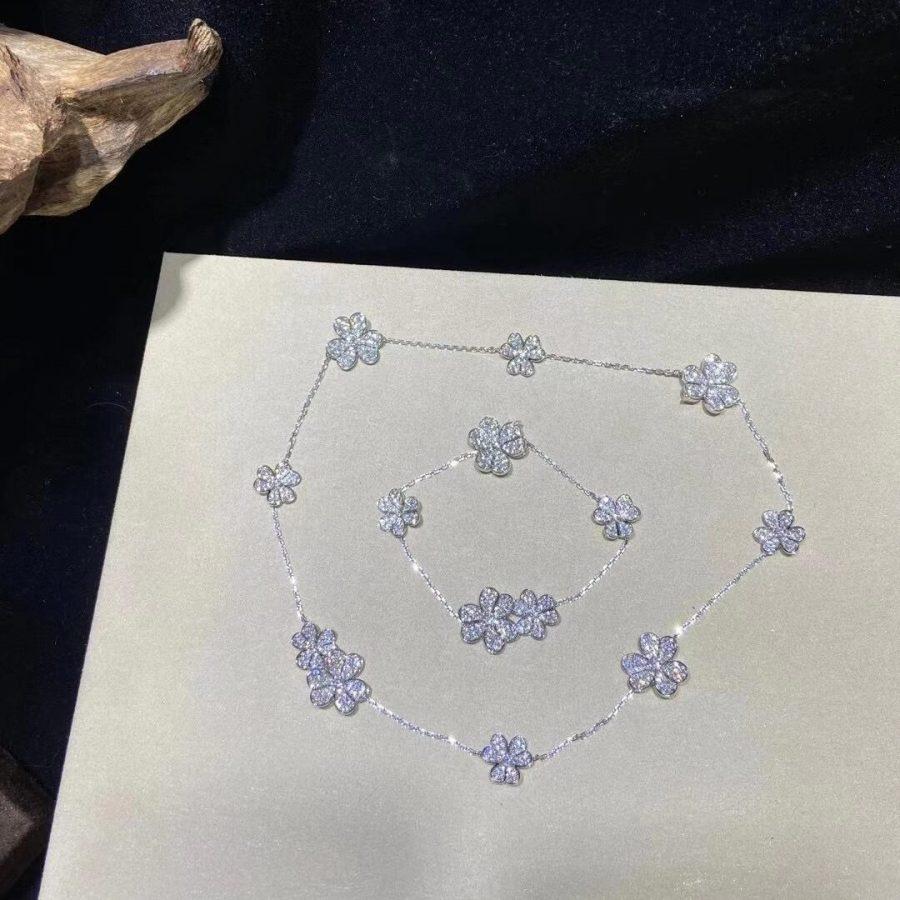 [BIJOUX]BRACELET FRIVOLE ARGENT 5 FLEURS