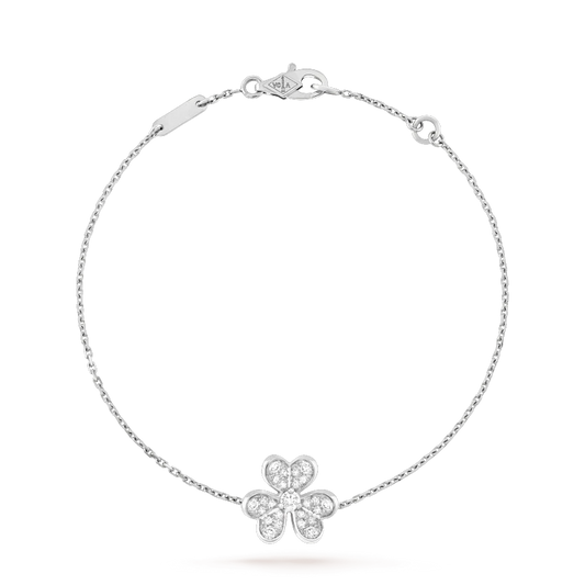 [Topon]FRIVOLE SILVER FLOWER DIAMOND BRACELET
