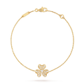 [BIJOUX]FRIVOLE GOLD FLOWER DIAMOND BRACELET