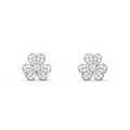 [Topon]FRIVOLE SILVER FLOWER DIAMOND EARRINGS