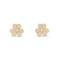 [Topon]FRIVOLE GOLD FLOWER DIAMOND EARRINGS