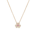 [BIJOUX]FRIVOLE ROSE GOLD FLOWER DIAMOND NECKLACE