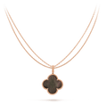 [Topon]CLOVER 25MM GOLD DARK MOP BIG CLOVER NECKLACE