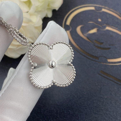 [BIJOUX]CLOVER 25MM SILVER BIG CLOVER NECKLACE