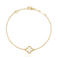[BIJOUX]CLOVER WHITE MOP SINGLE FLOWER BRACELET