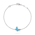 [BIJOUX]BUTTERFLY TURQUOISE BUTTERFLY BRACELET SILVER
