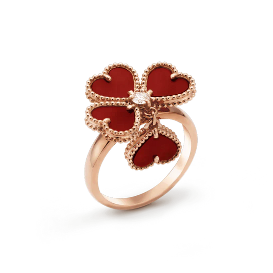[BIJOUX]SWEET CLOVER CARNELIAN RING