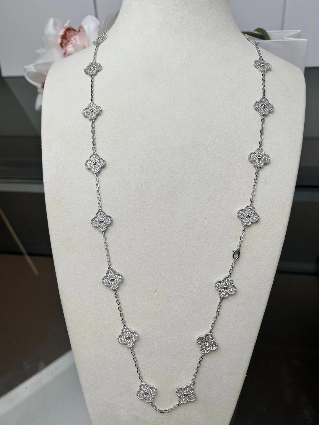 [BIJOUX]TRÈFLE 20 MOTIFS ARGENT DIAMANT