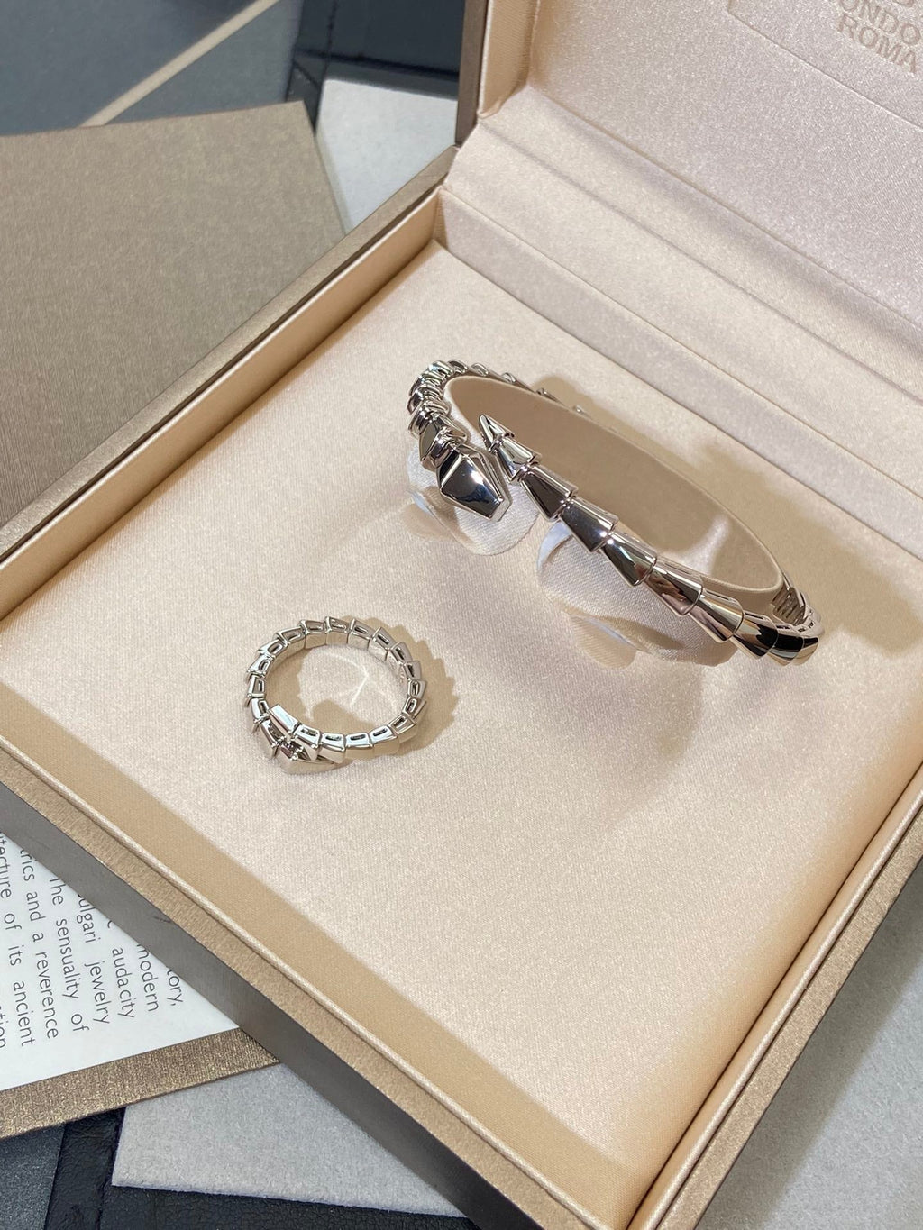 [BIJOUX]SERPENTI VIPER SILVER BRACELET