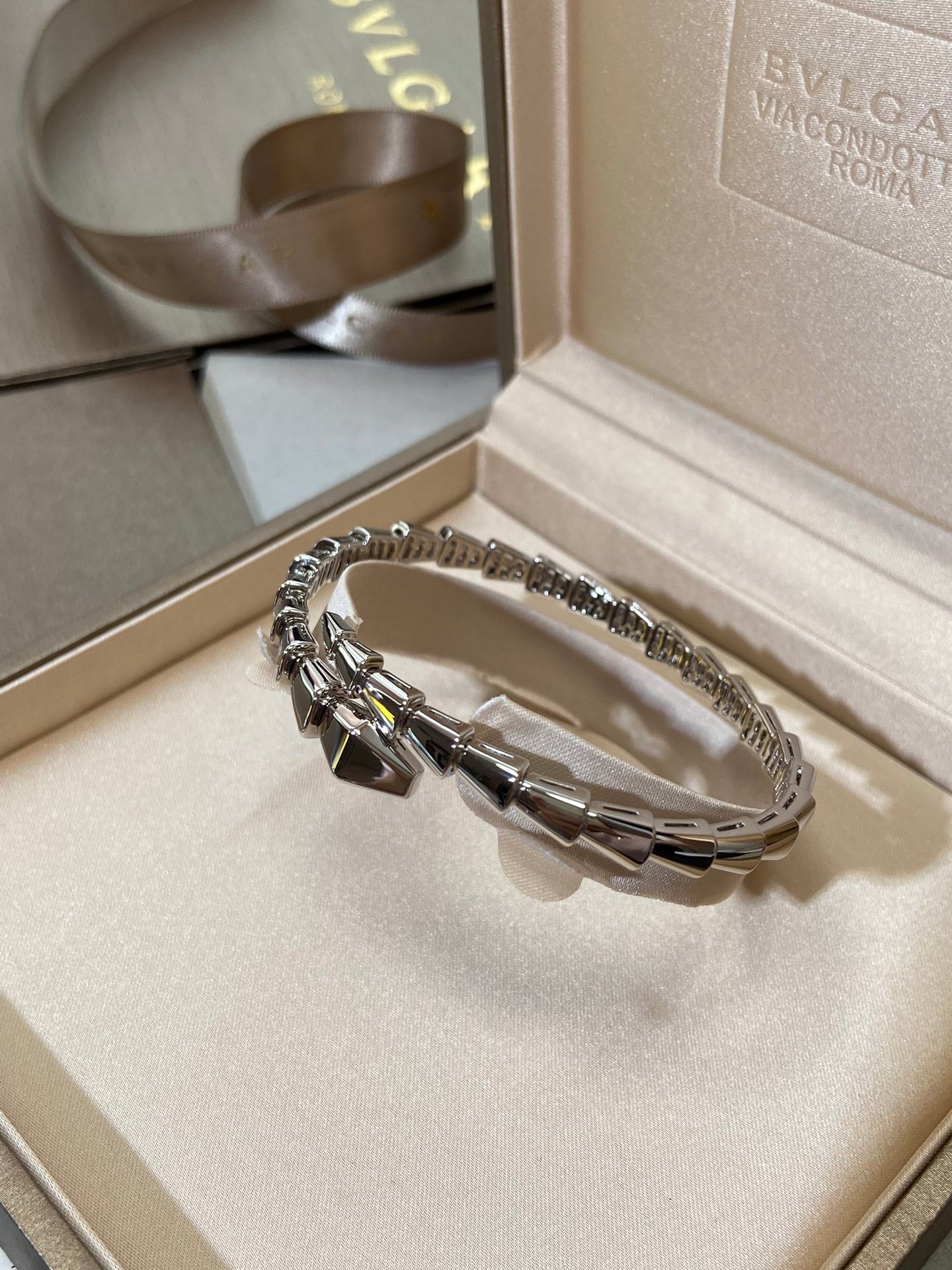 [BIJOUX]SERPENTI VIPER SILVER BRACELET